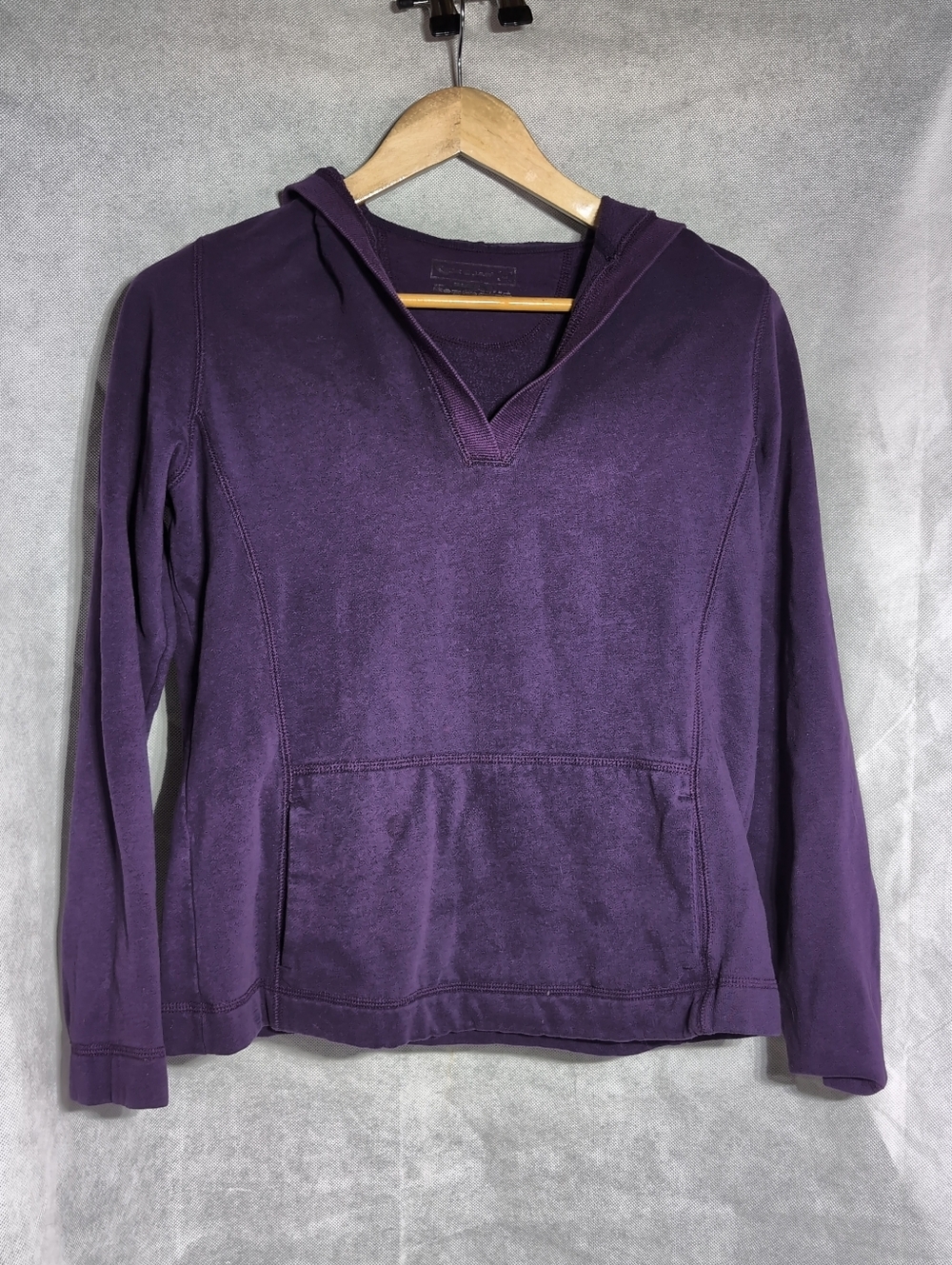 Vintage Tek Gear Sz M Women's Deep Purple Hooded Pullover